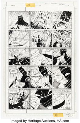 Ethan Van Sciver and Prentis Rollins Impulse #50 Batman Story Page 5 Original Art (DC, 1999).