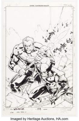 Leinil Francis Yu and Dexter Vines Wolverine #139 Cover Original Art (Marvel, 1999). | Heritage