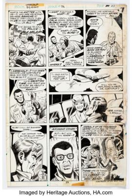 Don Perlin and Howard Perlin (as Howie Perlin) Werewolf by Night #32 Story Page 14 Original Art (Marvel, 1975).
