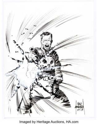 Chris Mooneyham - Punisher Illustration Original Art (2013).