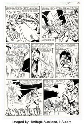 Sal Buscema and Joe Sinnott Rom #21 "Saga of the Spaceknights: Trouble in Paradise!" Story Page 2 Original Art (Marvel, 1981). | Heritage