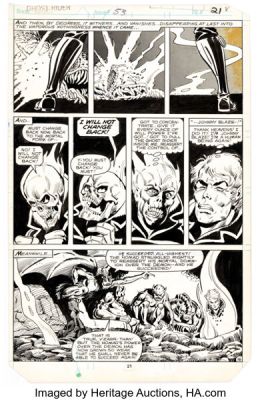 Don Perlin Ghost Rider #53 Story Page 16 Original Art (Marvel, 1981). | Heritage