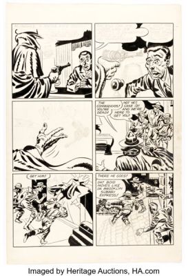 Simon and Kirby Studio Boy Commandos Unpublished Story Page Original Art (DC, c. 1946). | Heritage