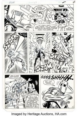Sal Buscema and Joe Sinnott Rom #23 Story Page 17 Original Art (Marvel, 1981). | Heritage