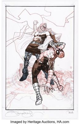 Simone Bianchi The Amazing Spider-Man #61 (955) Dr. Doom Variant Cover Painting Preliminary Original Art (Marvel, 2025). | Heritage