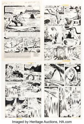 Dick Ayers and Romeo Tanghal Men of War #6 Story Pages 1-4 Original Art Group of 4 (DC, 1978). (Total: 4 Original Art) | Heritage