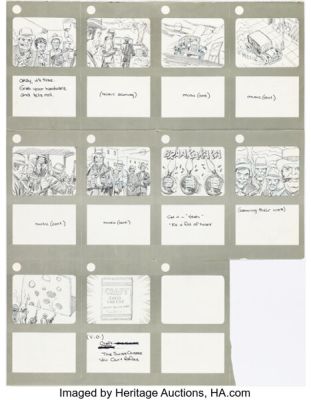 Jack Kirby (attributed) "Craft Cheese" Ad Storyboards Original Art (c. 1980s). | Heritage