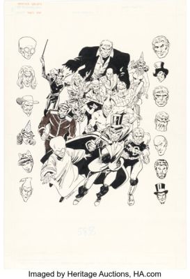 Joe Staton Who’s Who: The Definitive Directory of the DC Universe #11 Injustice Society Illustration Original Art (DC, 1986). | Heritage