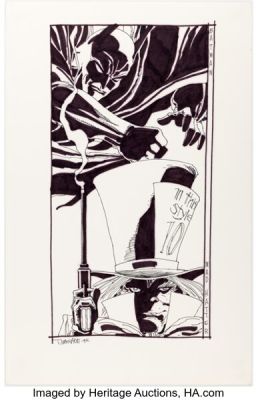 Tim Sale Batman: Madness A Legends of the Dark Knight Halloween Special Unused Cover Original Art (DC, 1994). | Heritage