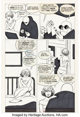 Gilbert Hernandez and Jaime Hernandez Mister X #1 Story Page 10 Original Art (Vortex, 1984). | Heritage