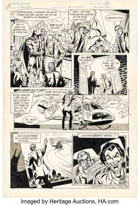 Irv Novick Batman Unpublished Story Page 16 Original Art (1980). | Heritage