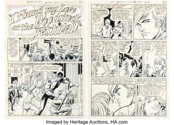 Werner Roth and Murphy Anderson Falling In Love #118 Complete Story 10-Page Original Art (DC, 1970). (Total: 10 Original Art) | Heritage
