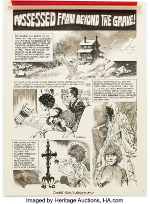 Rafael Auraleon Creepy #51 "His Brother’s Grave" Story Page 1 Original Art (Warren, 1973). | Heritage