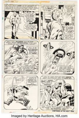 Rich Buckler and Joe Sinnott Fantastic Four #148 Story Page 7 Original Art (Marvel, 1974). | Heritage