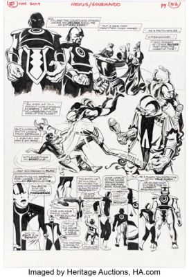 Steve Rude Nexus: The Newspaper Strips TPB #1 "The Coming of Gourmando" Story Page 52 Original Art (Dark Horse, 2021). | Heritage