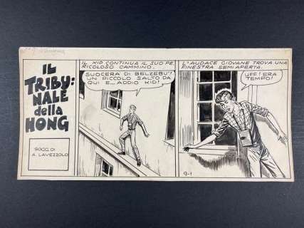 Gim Toro n. 9 - 32x strisce originali - episodio completo "Il Tribunale della Hong" - (1958) | Catawiki
