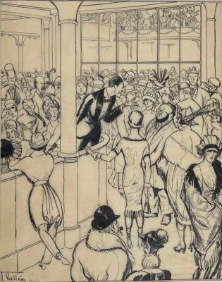 Armand Vallée Dit Aval (1884-1960) | Au café | misc / divers