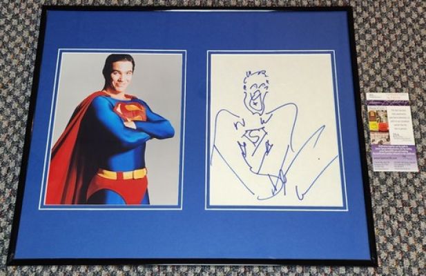 Original Comic Art DRAWN AND SIGNED BY 1990s SUPERMAN DEAN CAIN Framed with COA | eBay US (Buy It Now)