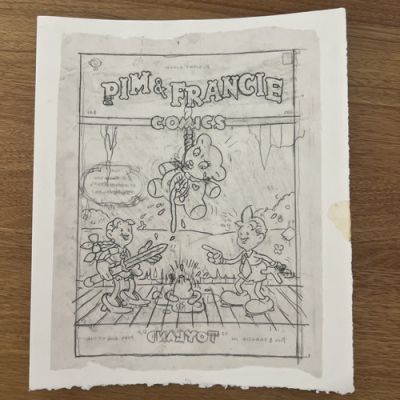 Original Drawing Cover Art Al Columbia Underground Horror Comic Pim & Francie | eBay US (Buy It Now)