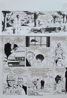 WILLIAM VANCE (WILLIAM VAN CUTSEM) (1935-2018) SUPERB ORIGINAL INDIA INK ON PAPER PLATE, FROM THE MYTHICAL XIII SERIES, ALBUM N°17 "L’OR DE MAXIMILIEN" DATING FROM 2005. | Goldfield