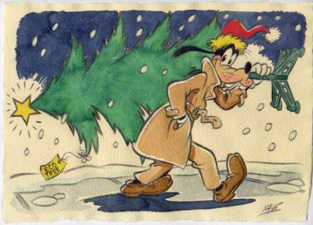 dibujo original - GOOFY ECO TREE - EO | Catawiki