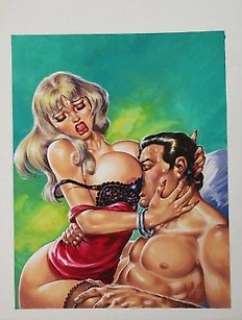 Oscar Bazaldua - Couverture originale "Eroticos anÃ³nimos" #131 - Loose page - (2002)