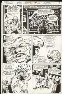 Mike Vosburg - 1st issue special new gods #13 p. 9 1976 kirby style - orion & granny goodness