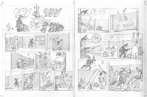 Peter Kuper | Spy vs Spy Pencils: "Border" | Peter Kuper