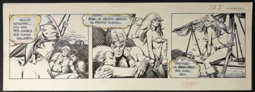 Axa #1081 - Enrique Romero - striscia originale - Loose page - (1982) | Catawiki