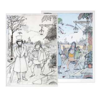 Laudy | Hassan et Kaddour, illustration Ã  l’encre de Chin… | Banque Dessinée