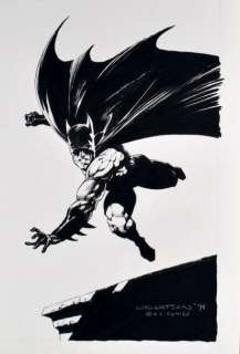 Wrightson, Bernie | BATMAN Illustration originale à l’encre de Chine, signée | Cornette de St Cyr