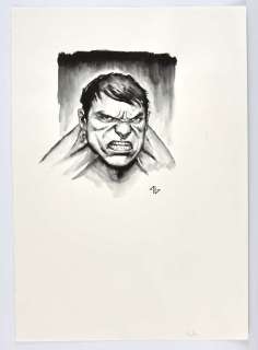 Adi Granov: an original Incredible Hulk artwork (Marvel Comics). | Ewbank’s