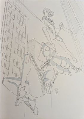 Aka | All-New Spider-Gwen: Ghost-Spider #6 Cover | Kirby’s Comic Art