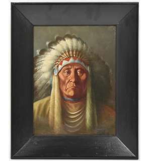 Lot 975 - KRESSE, HANS G. (1921-1992). NATIVE AMERICAN CHIEF