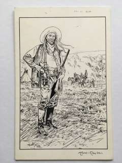 Renier, Marc - Dessin original - Black Hills I, La danse des fantômes - (1999) | Catawiki