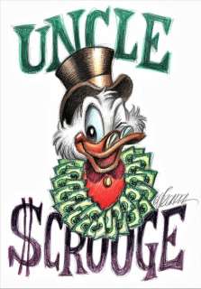 Uncle $crooge Portrait - Original Drawing - Joan Vizcarra - Original Art | Catawiki