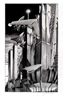 Schuiten | Les cités obscures- Guide des cités Encre de Chine pour le dessin | Millon