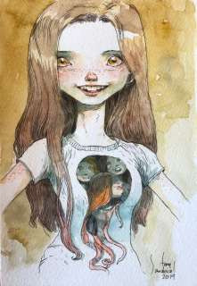 Sandoval, Tony - Dessin original couleur - Strange Girl - (2019) | Catawiki