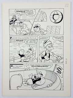 Topolino n. 1011 - Luciano Gatto - Tavola Originale "Paperino e le 20 Mila Beghe Sotto i Mari" - Loose page - (1975)