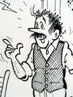 Pom (Jozef Van Hove) - Originele, halve pagina - Piet Pienter en Bert Bibber 40 - Hypnose stralen - (1985) | Catawiki