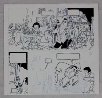 Hanco Kolk - Meccano - Originele proef-tekening voor Gilette (pagina 15) - Size 30 x 29 cm - (1992) | Catawiki