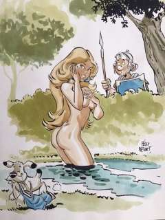 Meynet, Félix - Dessin original couleur - Falbala | Catawiki