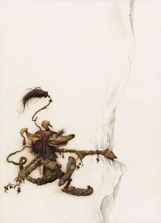 BRIAN FROUD (1947- ) Peering elf. [CHILDRENS / FANTASY] | Swann Galleries