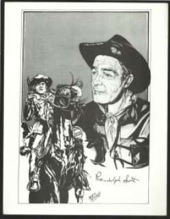 Randolph Scott Real West Movie Hall of Fame Series Print | DTA Collectibles