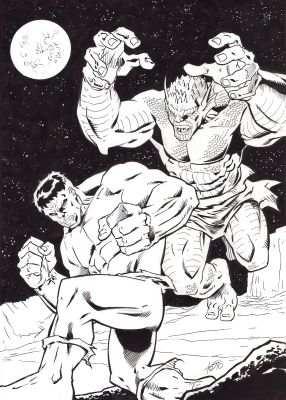 Hulk vs Abomination – Gamma Clash | Corner4art