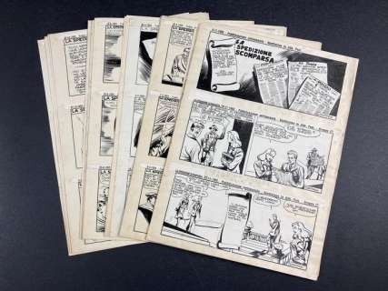 Pini Segna - "La spedizione Scomparsa" storia completa, 24x tavole - Loose page - (1953/1954) | Catawiki