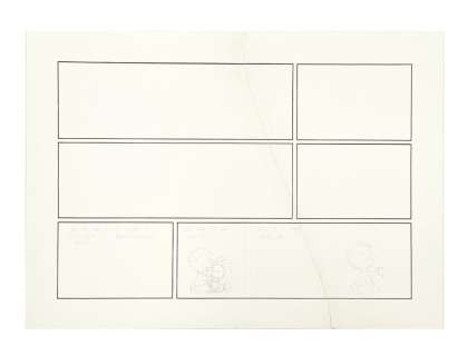 ORIGINAL CHARLES SCHULZ PEANUTS UNFINISHED DAILY COMIC STRIP | misc / divers