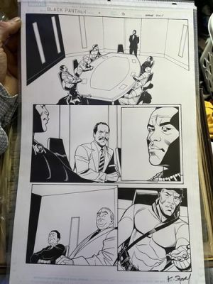 MARVEL Original Comic Art - BLACK PANTHER (2016) #5 Page 7 . Signed! | eBay US (Buy It Now)