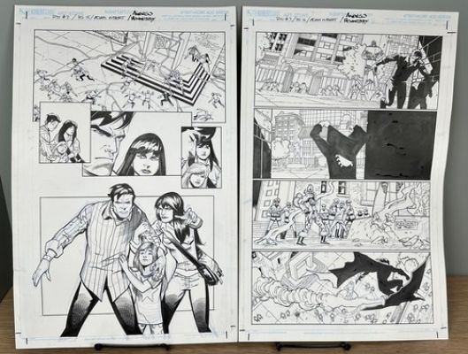 Adam Kubert Drew Hennessy Original Comic Art Spider-Man Renew Your Vows Pg 15&16 | eBay US (Buy It Now)