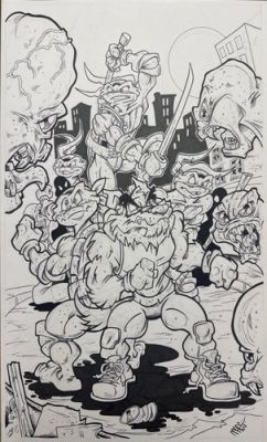 TMNT Original Comic Art 11x17 Pencil Ink - The Wolf Packs the Punch Crossover | eBay US (Buy It Now)